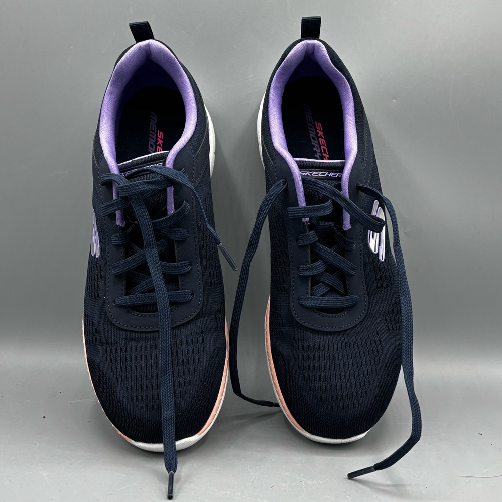 Skechers Women's navy blue and Purple Running Sneakers